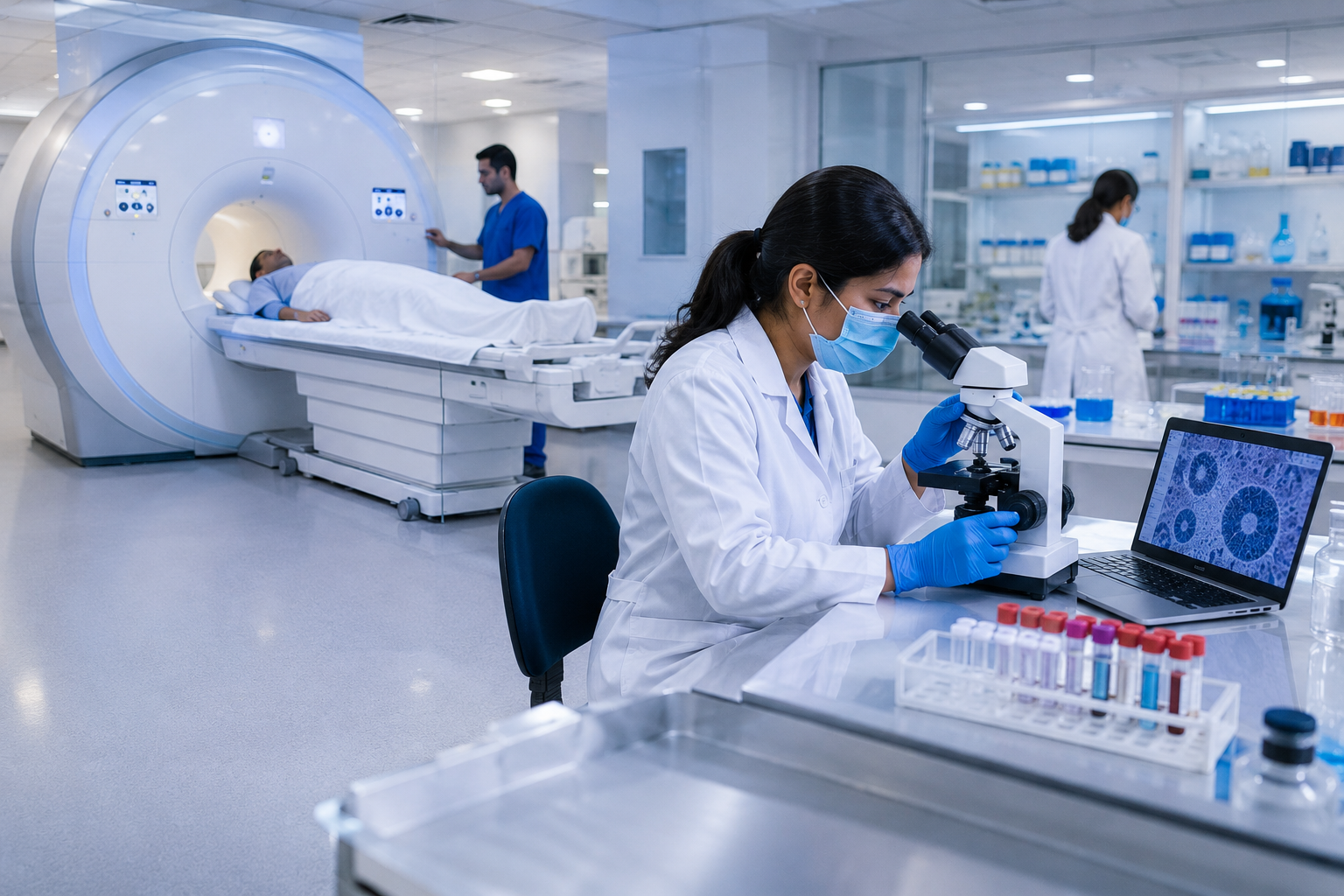 Patient care at Triple Diagnostic Center